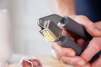 KitchenAid Soft Grip Garlic Press Grey KAS132OHCGG