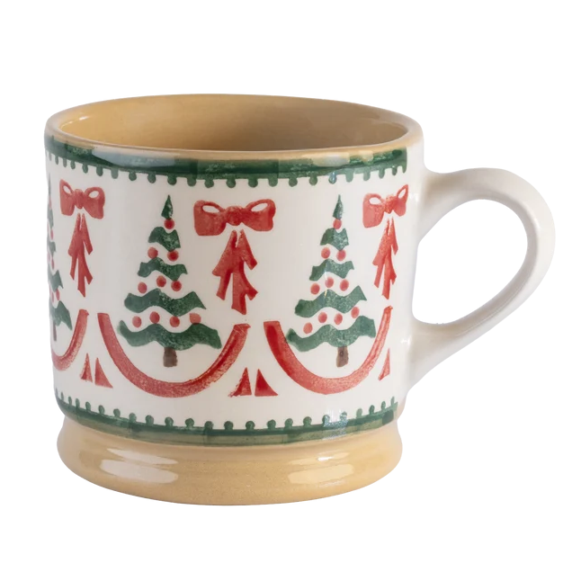Nicholas Mosse Christmas Red Ribbons Large Mug