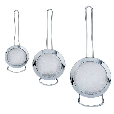 Grunwerg Deluxe Stainless Steel Mesh Strainers Set of 3: ST-030507