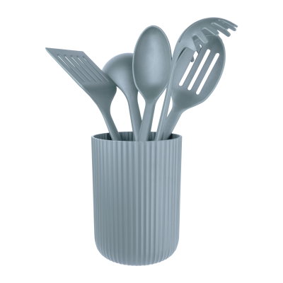 Grunwerg Greenworks Grey 5 piece Utensil Set & Stand