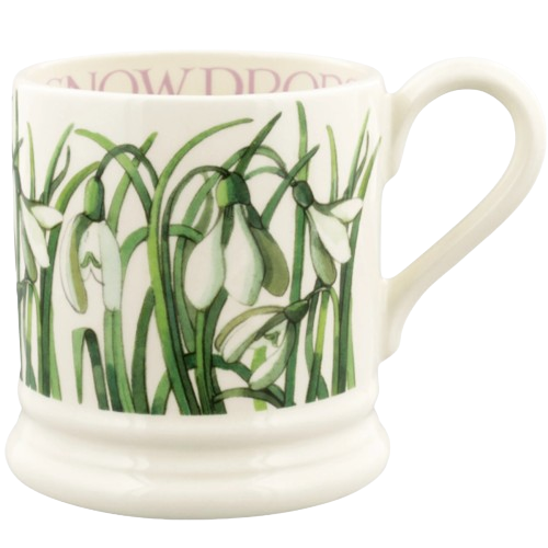 Emma Bridgewater Flowers - Snowdrop 1/2 Pint Mug