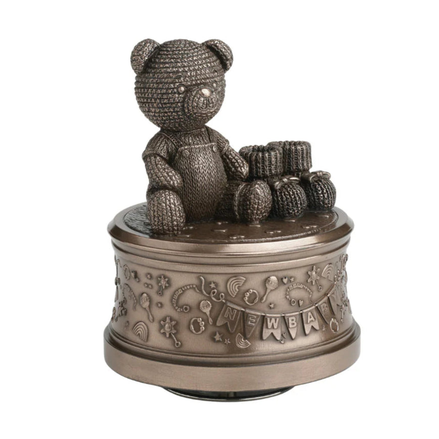 Genesis Bronze - Teddy Bear Music Box: WW019