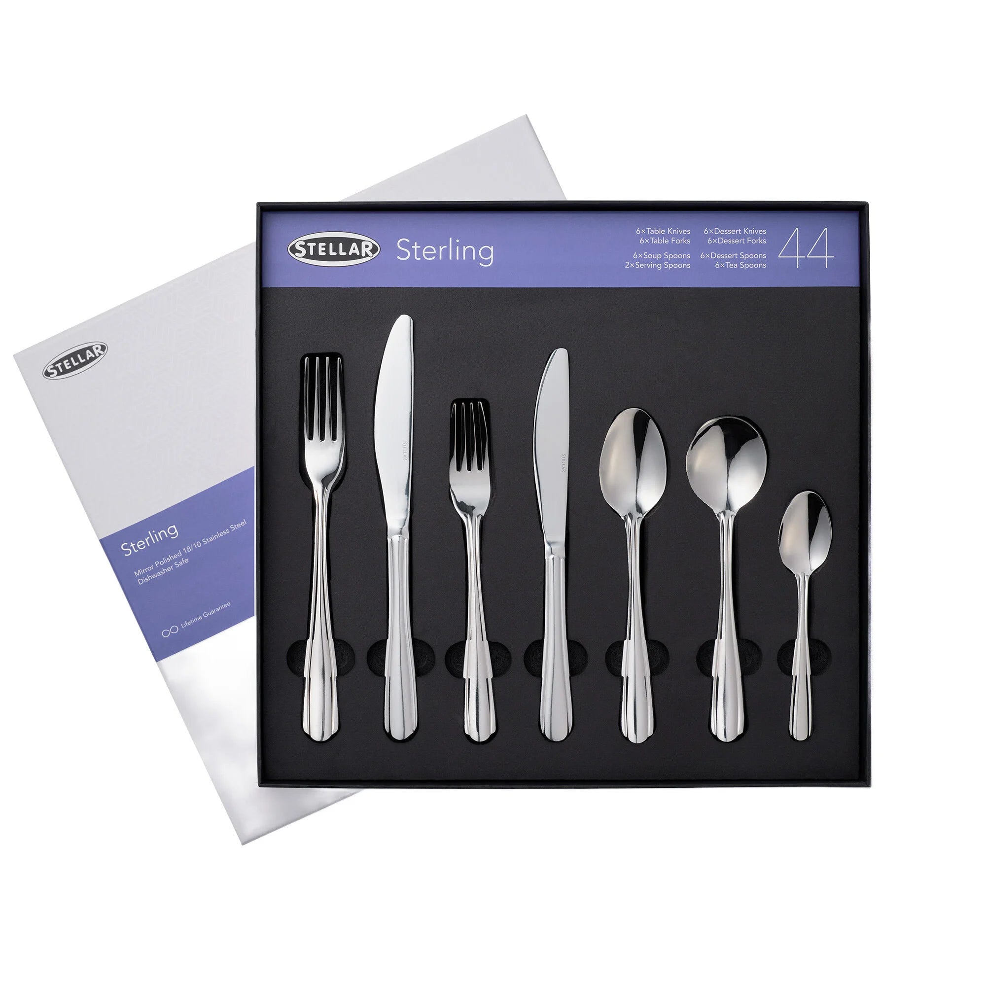 Stellar Sterling 44 Piece Cutlery Set BT58