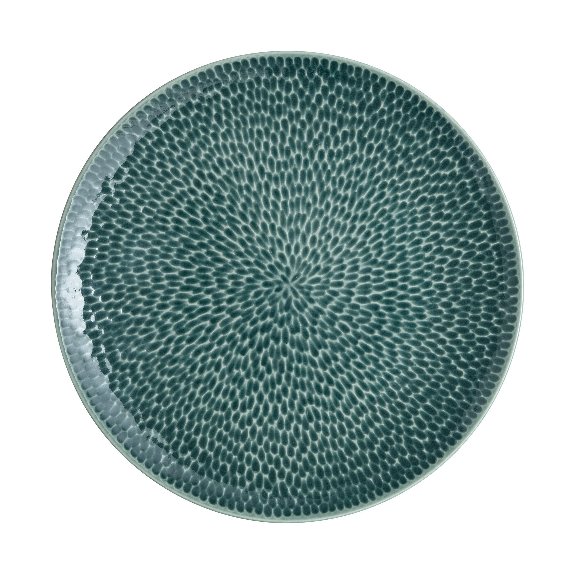 Denby Carve Green Porcelain Medium Plate