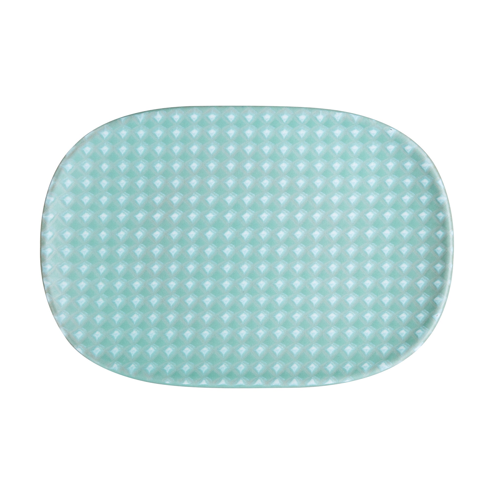 Denby Impression Mint Accent Medium Oblong Platter