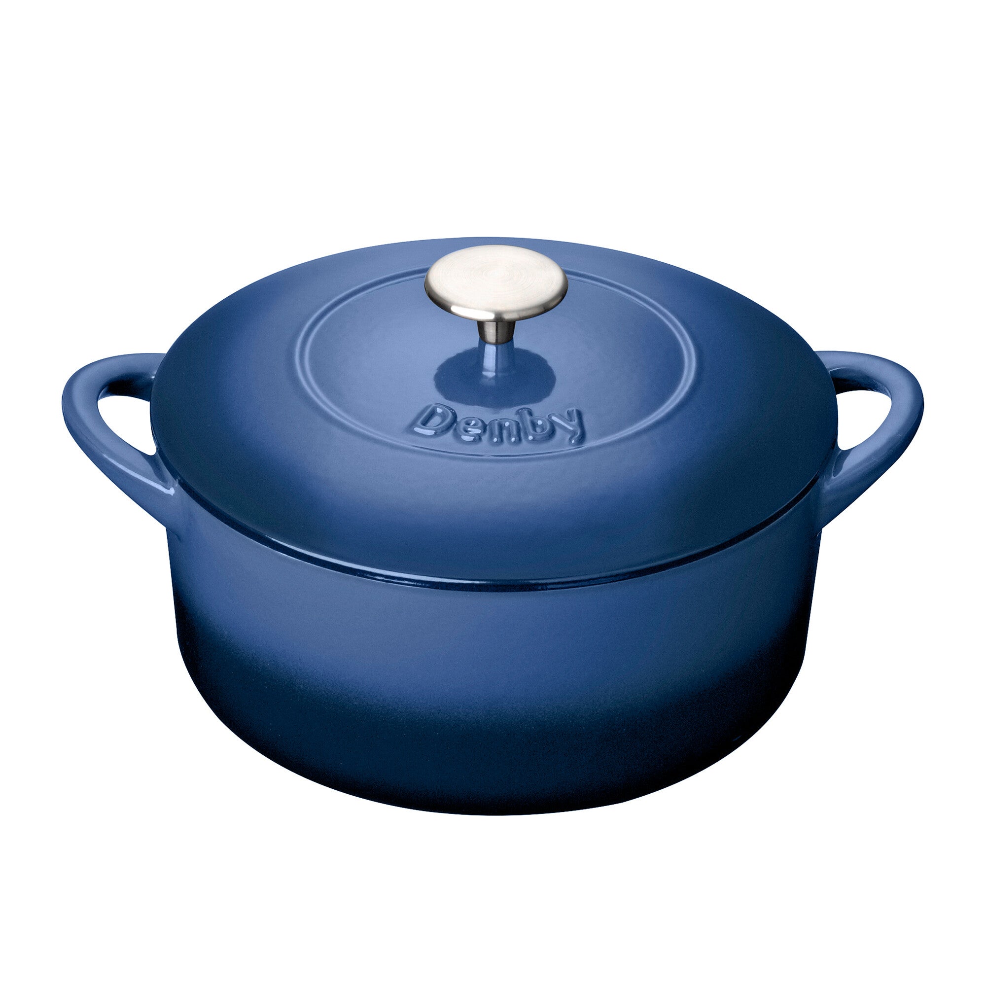 Denby Cobalt Cast Iron 24cm Round Casserole