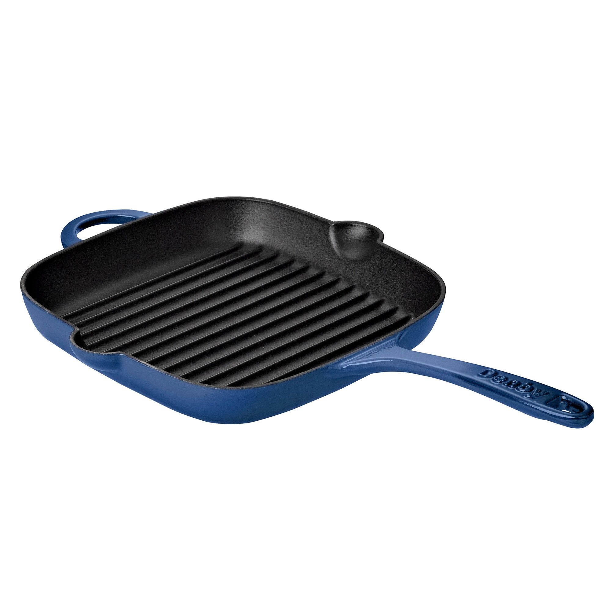 Denby Cobalt Cast Iron 25cm Griddle Pan