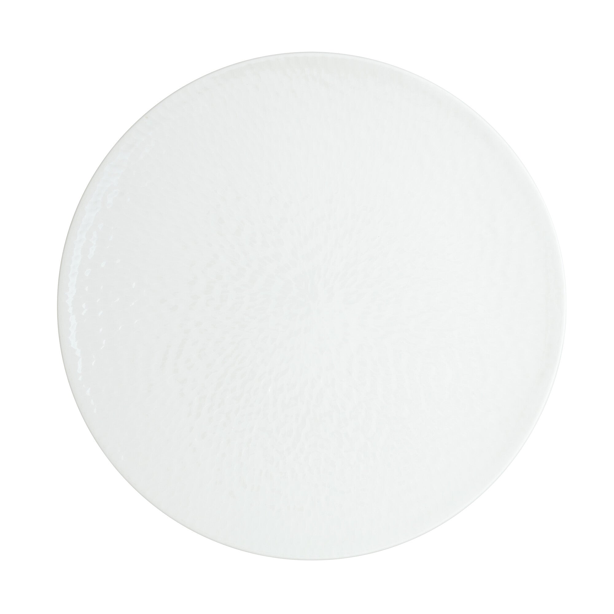 Denby Carve White Porcelain Dinner Plate