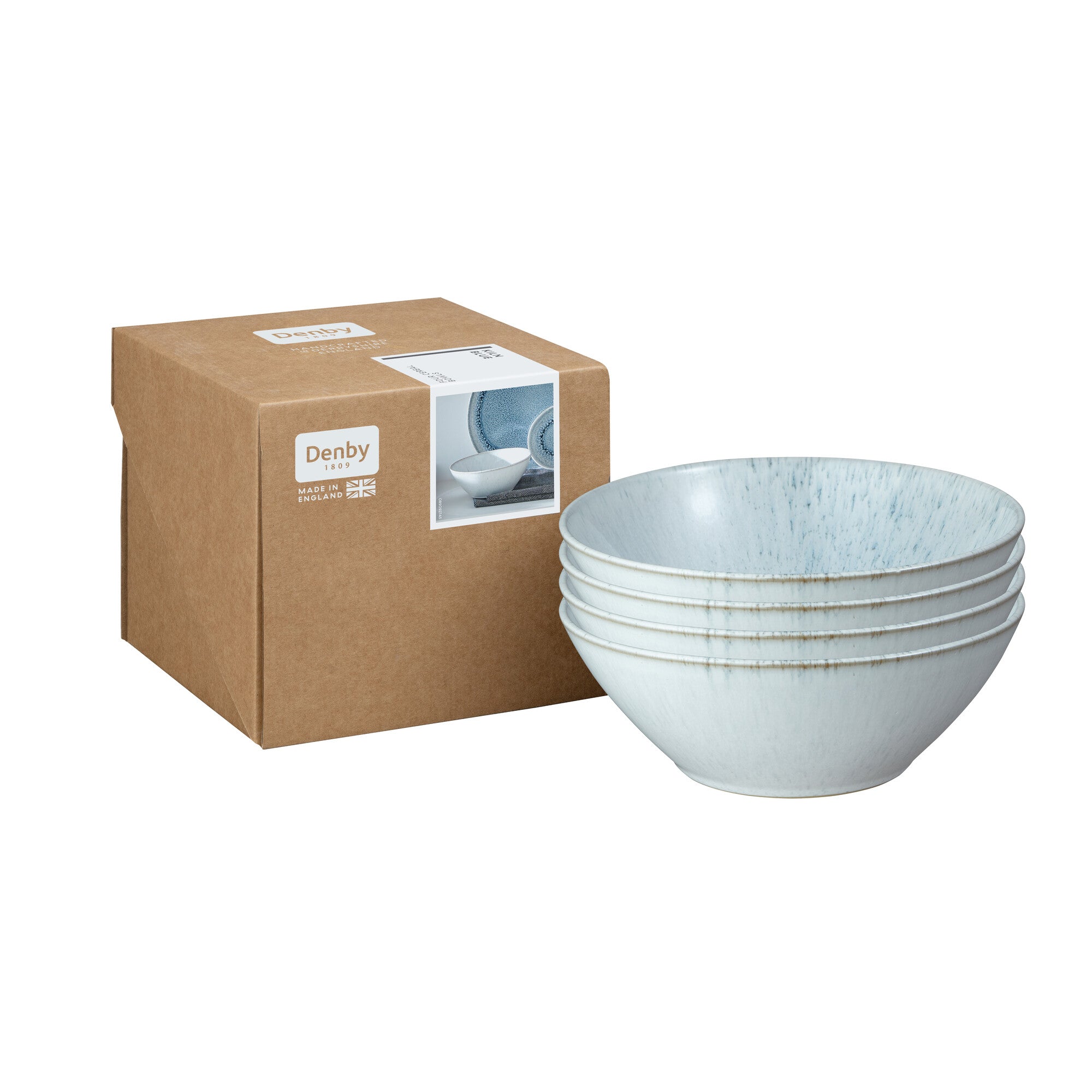 Denby Kiln Blue Cereal Bowl - Set of 4