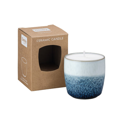 Denby Kiln Blue Ceramic Candle Pot