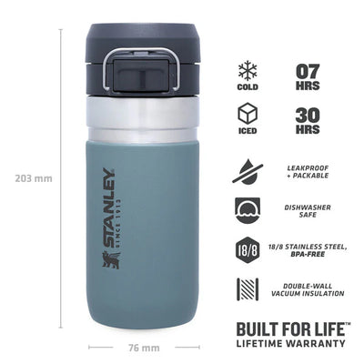 Stanley Quick Flip Water Bottle  0.47L - Shale - Last Chance to Buy