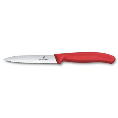 Victorinox Swiss Classic 3 Piece Paring Knife Set with I-Peeler, Red