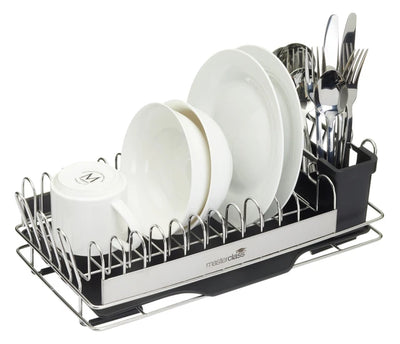 MasterClass Compact Stainless Steel Dish Drainer