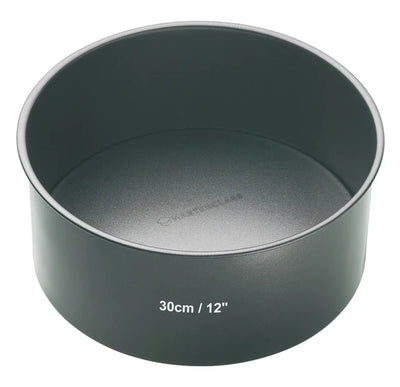 MasterClass Non-Stick Round Loose Base Deep Cake Pan, 30cm