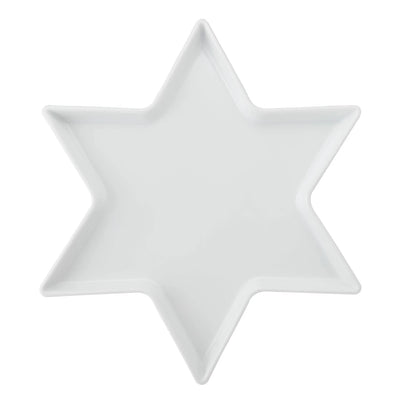 Mikasa Chalk Star Porcelain Serving Platter, White, 30cm