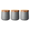 Denby Set of 3 Grey Storage Canisters