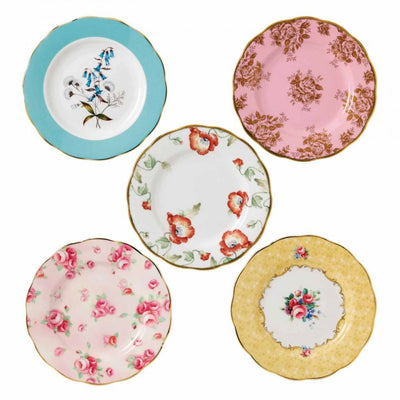 100 Years Of Royal Albert 5-Piece Plate Set (1950-1990)