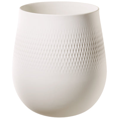 Villeroy and Boch Manufacture Collier Blanc Vase Carré Large