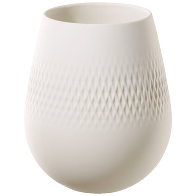 Villeroy and Boch Manufacture Collier Blanc Vase Carré Small