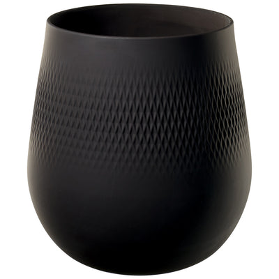 Villeroy and Boch Manufacture Collier Noir Vase Carré Large