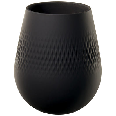 Villeroy and Boch Manufacture Collier Noir Vase Carré Small