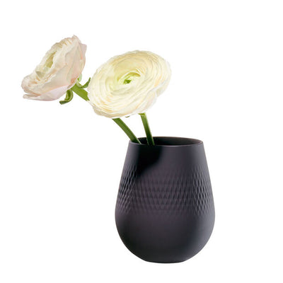 Villeroy and Boch Manufacture Collier Noir Vase Carré Small