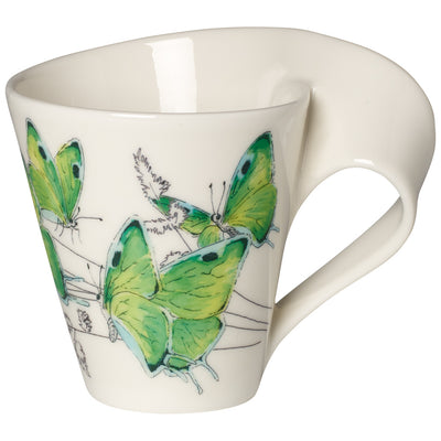 Villeroy and Boch New Wave Caffe Deep Green Hairstreak Mug in Giftbox