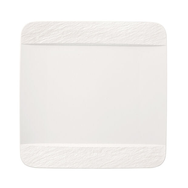 Villeroy and Boch Manufacture Rock Blanc Square Flat Plate