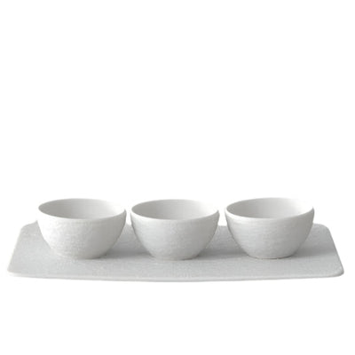 Villeroy and Boch Manufacture Rock Blanc Dip Bowl Set of 4