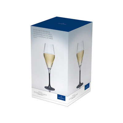 Villeroy and Boch Manufacture Rock Champagne Flute set of 4