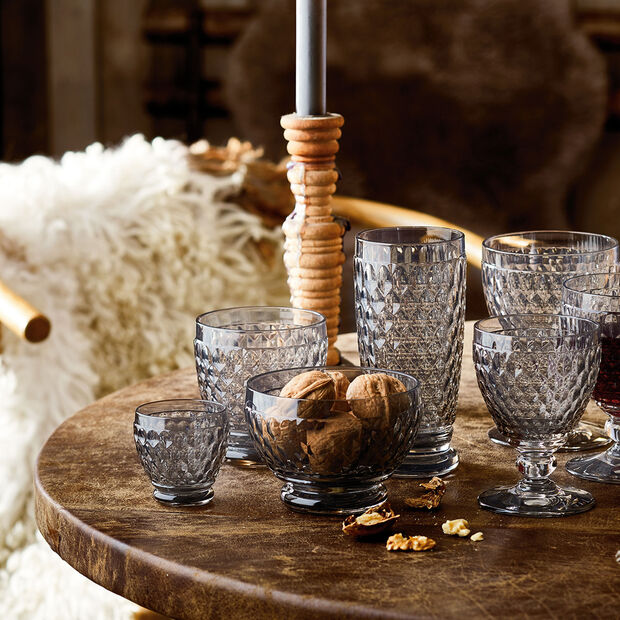 Villeroy and Boch Boston Coloured Red Wine Goblet Smoke Set of 4