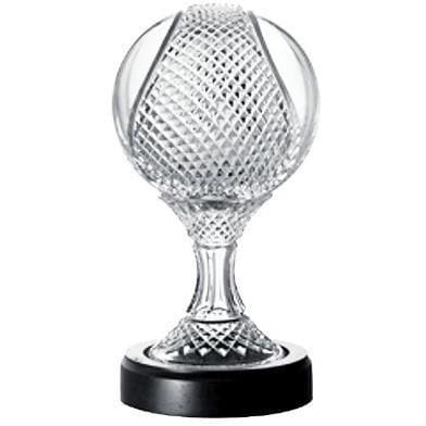 Galway Crystal 6 Inch Sliotar Trophy - Engraved: GM1158E