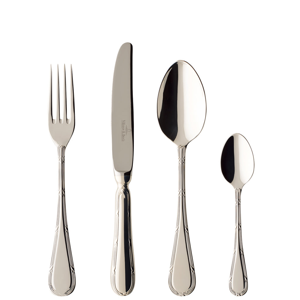 Villeroy and Boch Kreuzband Septfontaines 120 Silver Plated 24 Piece Cutlery Set