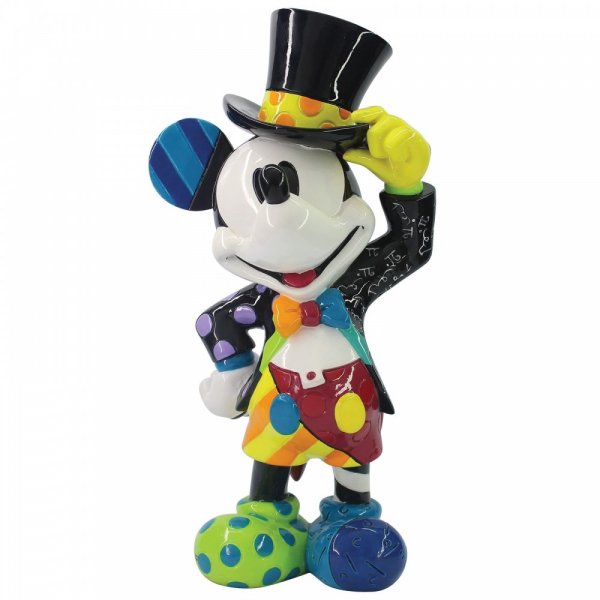 Disney by Romero Britto Mickey Mouse with Top Hat Figurine: 6006083