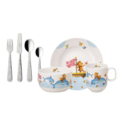 Villeroy and Boch Happy as a Bear 7 Piece Childrens Tableware Set