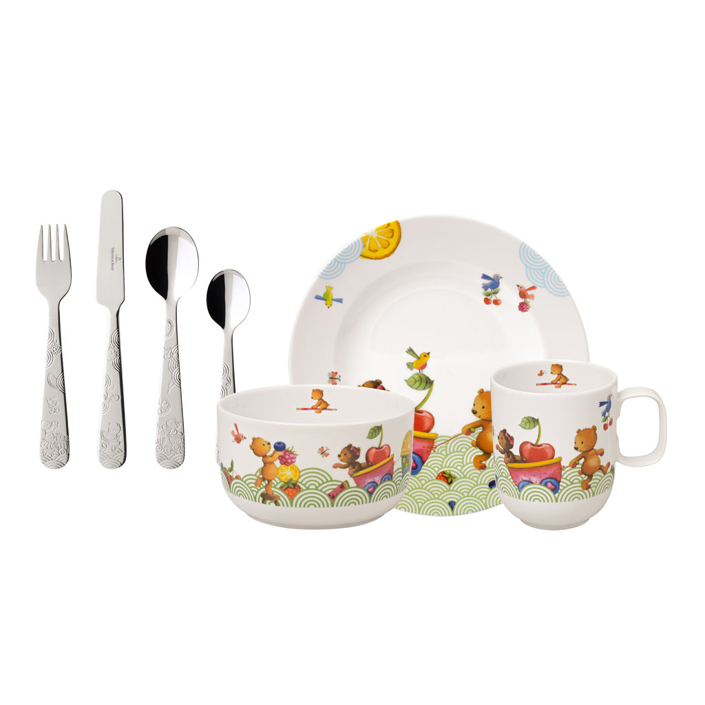 Villeroy and Boch Hungry as a Bear 7 Piece Childrens Tableware Set