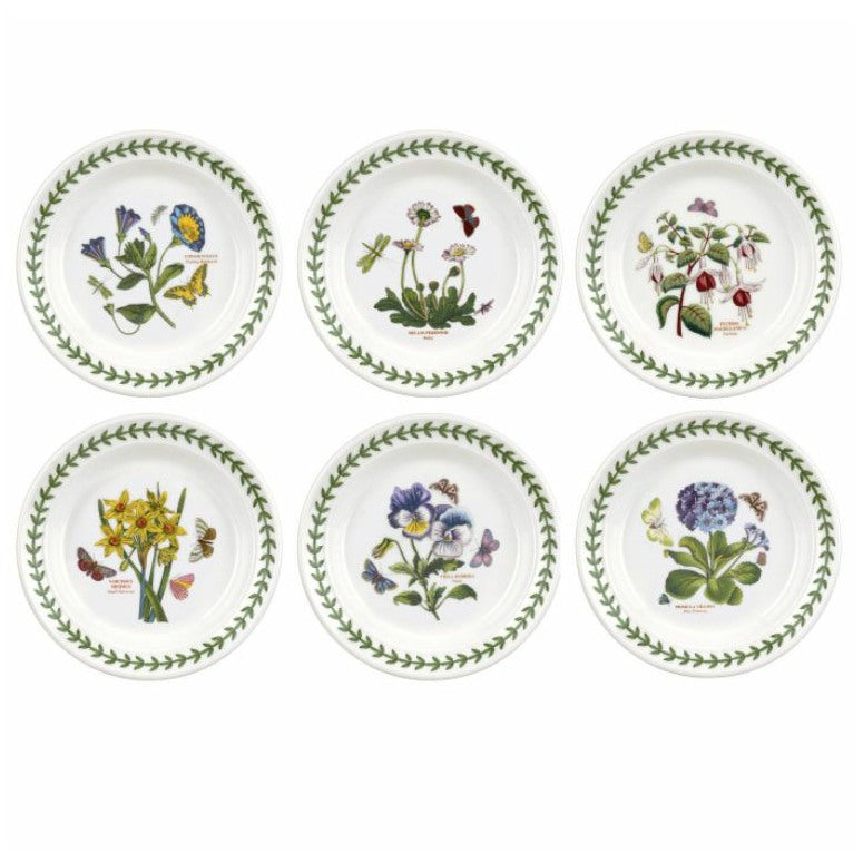 Portmeirion Botanic Garden 6 inch Plate Assorted Set Of 6