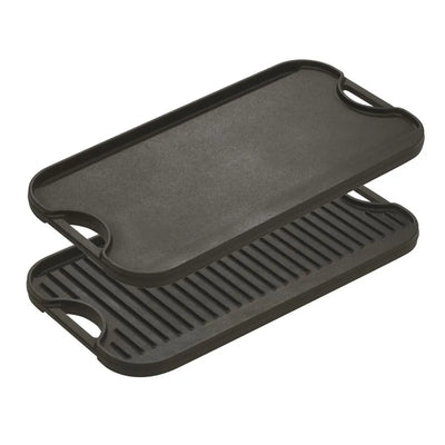 Lodge Pre Seasoned Cast Iron Reversible Griddle 20 x 10 inches 17LPG13