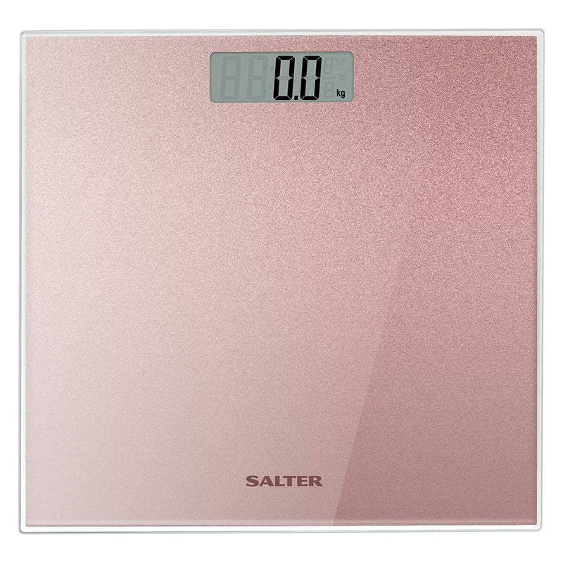 Salter Rose Gold Glitter Digital Bathroom Scale: 9037 RGGL3R