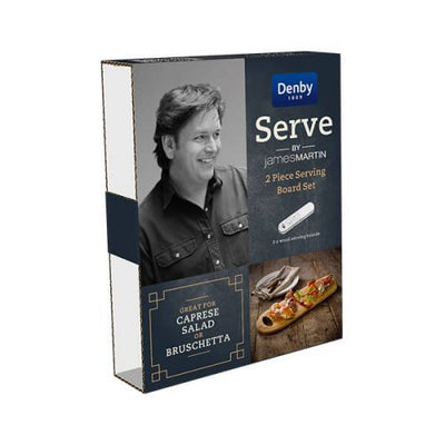 Denby James Martin 2 Piece Serving Board Set