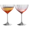 Galway Crystal Erne Blush Cocktail Glass Pair