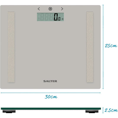 Salter Compact Glass Analyser Bathroom Scale: 9113 GY3R
