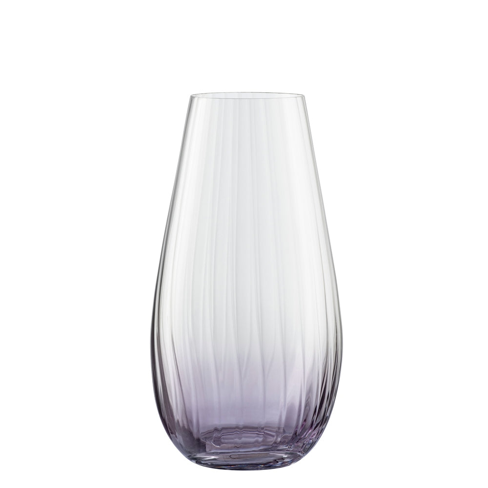 Galway Crystal Erne Amethyst 9.5 Inch Vase