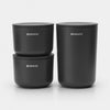 Brabantia set of 3 Storage Pots Dark Grey 281303