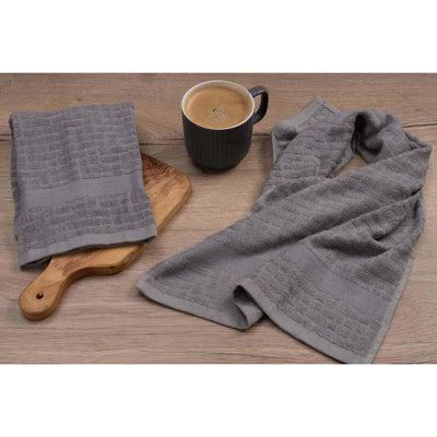 Cuisinart Bamboo  Light Grey Tea Towel 40x70cm 2 pack:  31816