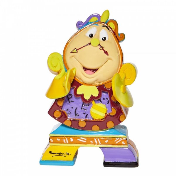 Disney by Romero Britto Cogsworth Mini Figurine: 6008530