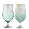 Galway Crystal Erne Aqua Craft Beer Glass Pair