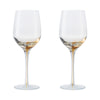 Denby Colours White Wine Glass Pair Yellow - Last Chance to Buy