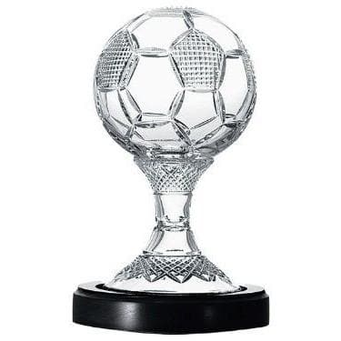 Galway Crystal 8 Inch Soccer Ball Trophy - Engraved: GM1165E