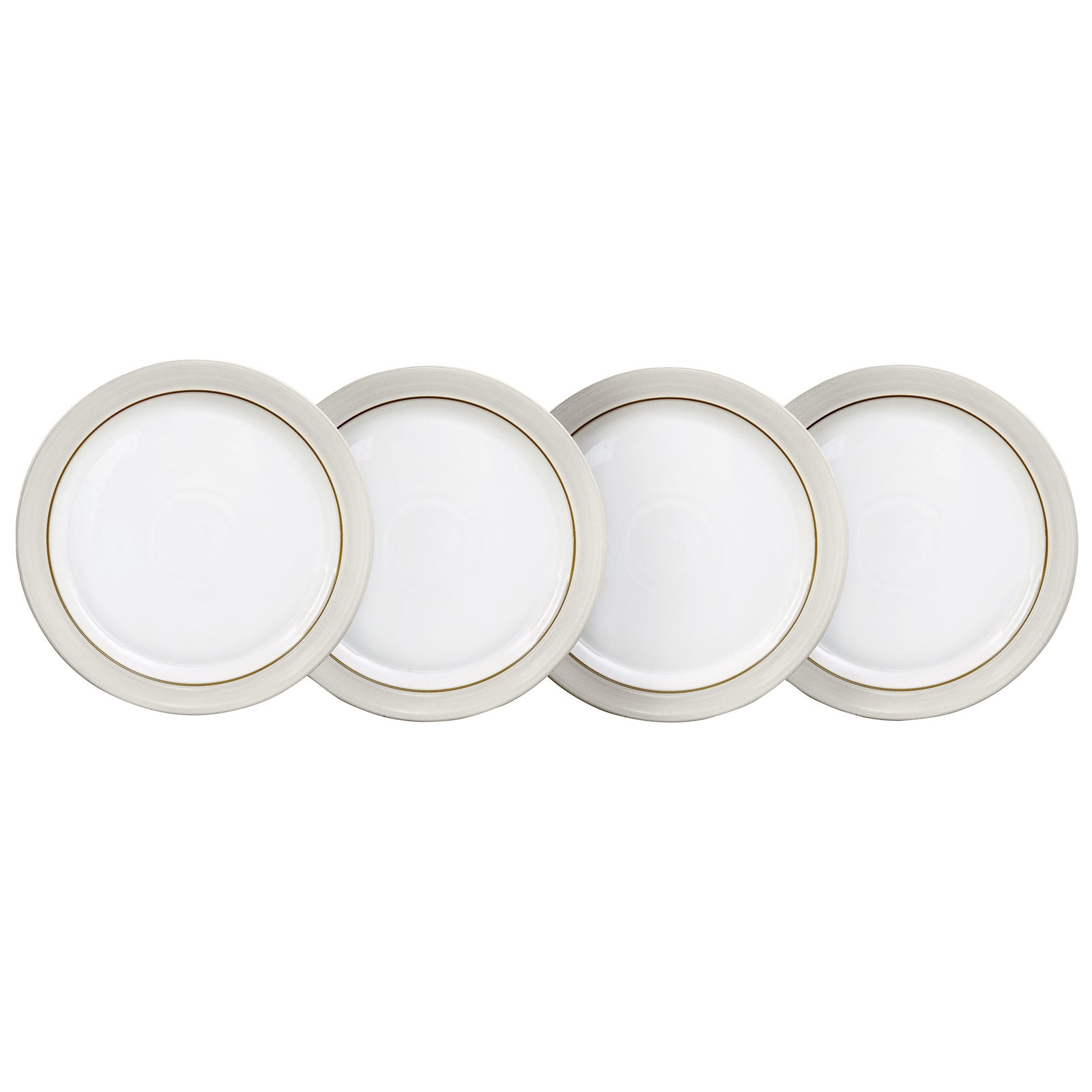 Denby Natural Canvas 4 Piece Dinner Plate Set